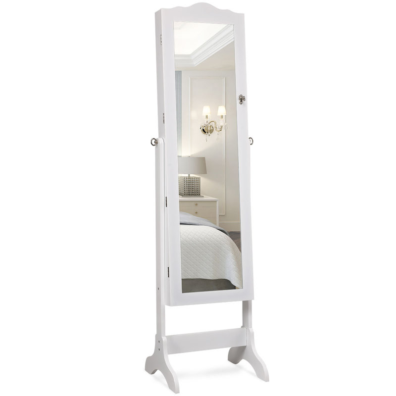 Gaven Jewelry Armoire, White