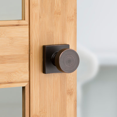 Pismo Square Hall/Closet Knob in Venetian Bronze