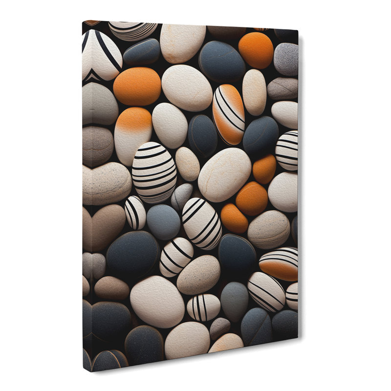 Pebbles Op - No Frame Print, 60cm H x 40cm W x 3cm D