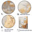Minimalisme beige et or vague horizon III - Collages abstraits, art mural, salon-722408034-722408037