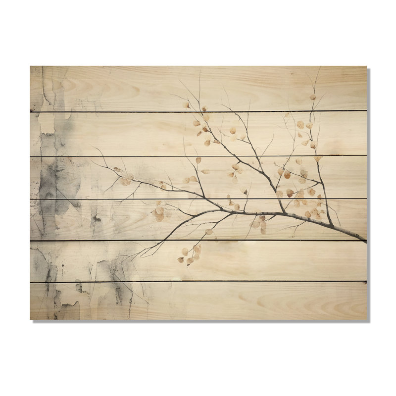 Arbre de bouleau gris I, H 30 po x l 40 po