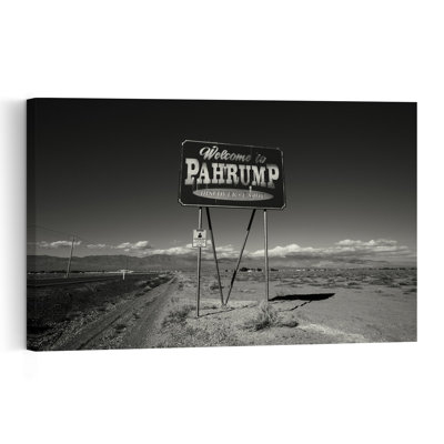 Welcome To Pahrump Classic Retro Vintage Landscape Nature Wall Art Print