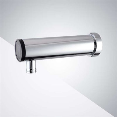 Robinet mural et distributeur de savon sans contact pour toilettes commerciales Mélangeur d'eau chaude et froide