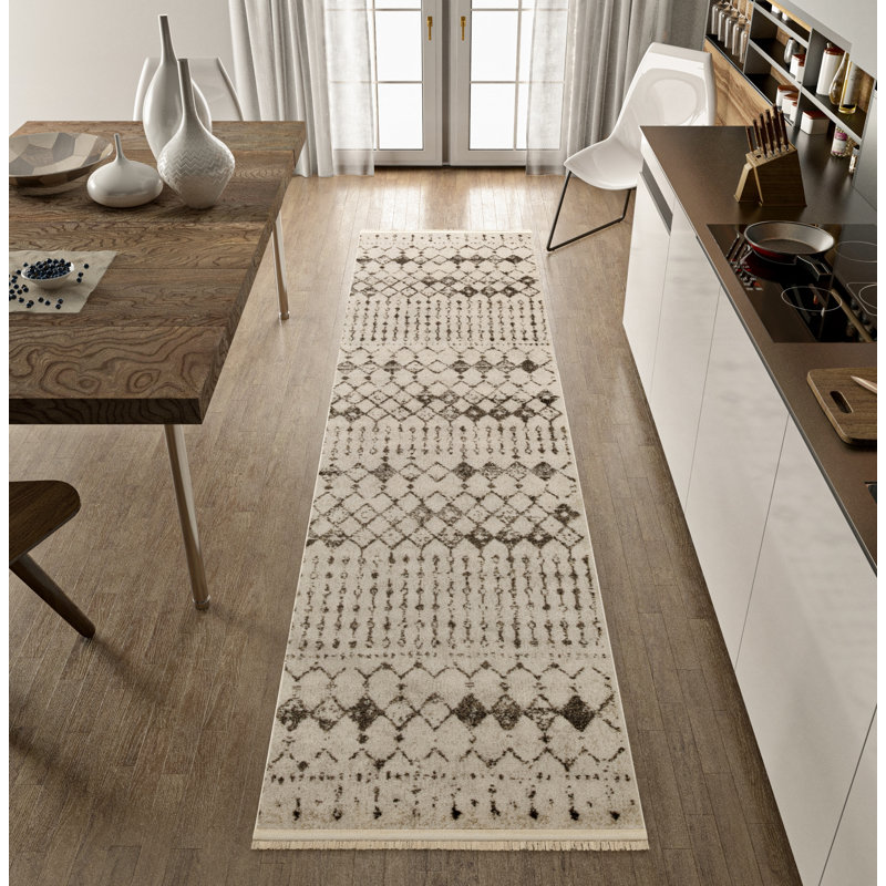 Tapis intérieur / extérieur en laine Aryanni, Rectangle 2 pi x 3 pi