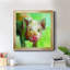 «Colorful Quirky Pig», peinture sur toile encadrée-1187901981-1187901983