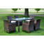 Ensemble repas rectangulaire avec coussins Kruse-820747652-820747643-820747640