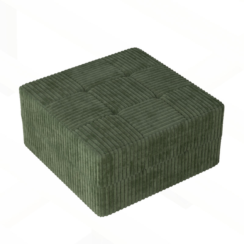 Modern Minimalist Style Ottoman, Green