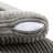 Bentura Oversized Upholstered Light Gray Faux Rabbit Fur Flannel  Sleeper Sofa Bed Lounge sofa with Armrests & Throw Pillows-457534887
