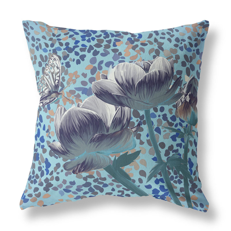 Housse et insert de coussin décoratif en polyester pour l'intérieur et l'extérieur, 18 po x 18 po
