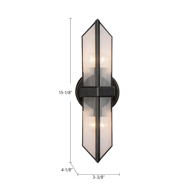 Cairo 2 - Light Bath Sconce, Urban Bronze