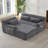 Veyra Boneless L-Shape Modern Chenille Oversized Sectional Sofa with Tufted Design and Comfy Sleeper-118805567-118805564