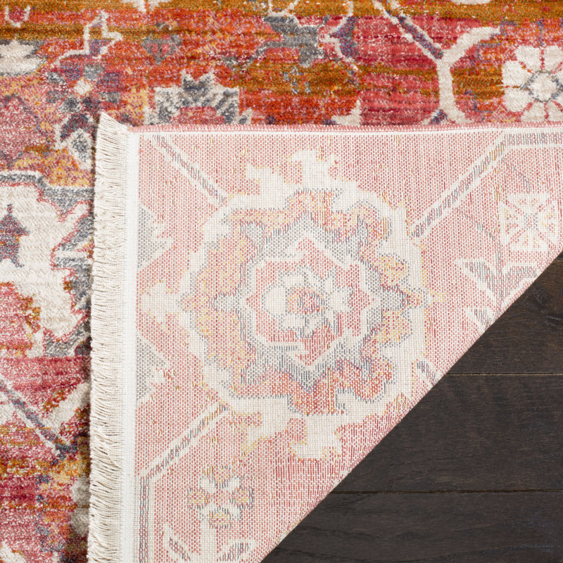 Glidewell Oriental Red/Orange Area Rug, Rectangle 8' x 10'