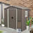 Outdoor Metal Storage Shed Gray With Window-110646500