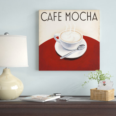 «Cafe Moderne V» par Marco Fabiano, reproduction d'art sur toile non encadrée
