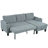 Reversible Sectional Sofa With Storage Chaise-533843239
