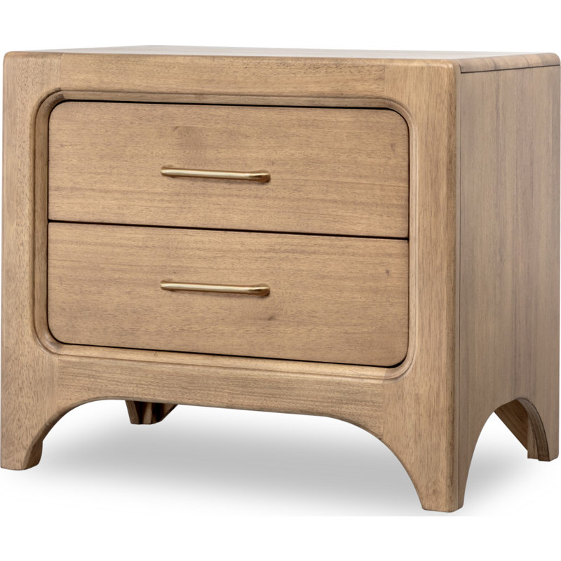 Herod Brentwood Two Drawer Nighstand