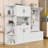 Hall Tree with Storage Cabinet, Bench and Hooks