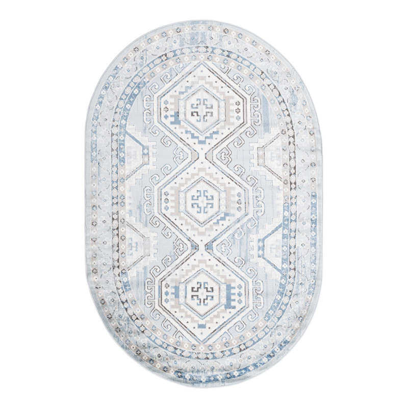 Charlotte Oriental Indoor Rug, Oval 5'3" x 8'