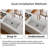 Los Flexi White Undermount Kitchen Sink-111687803-111687804-111687796