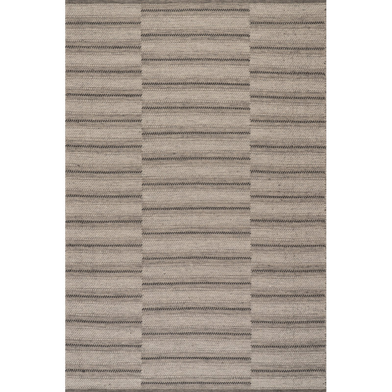 Nate Berkus x Rugs USA Mateo Striped Wool Cozy Area Rug, Rectangle 9'6" x 13'6"