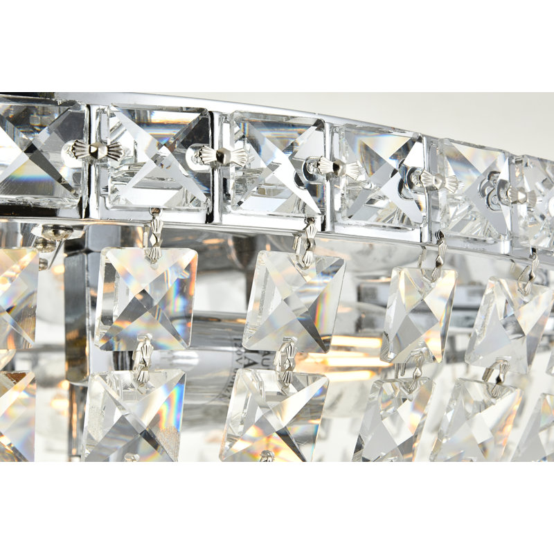 Stinnett Flush Mount, Chrome, Chrome / Royal Cut