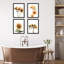 «Country Farm Summer Sunflower», ensemble de 4 impressions murales de jardin nature collage encadrées sur papier, impression de 4 pièces-93012322-93012320