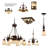 Kynslea 9 - Light Steel Dimmable Chandelier-38723395