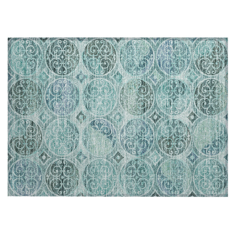  Neysa Non-Slip Indoor Outdoor Door Mat, Rectangle 1'8" x 2'6"