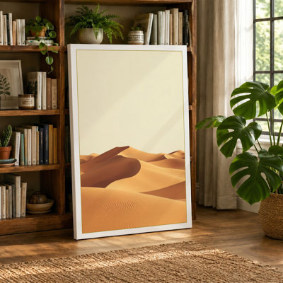 Desert Dunes Minimalist - Wrapped Canvas
