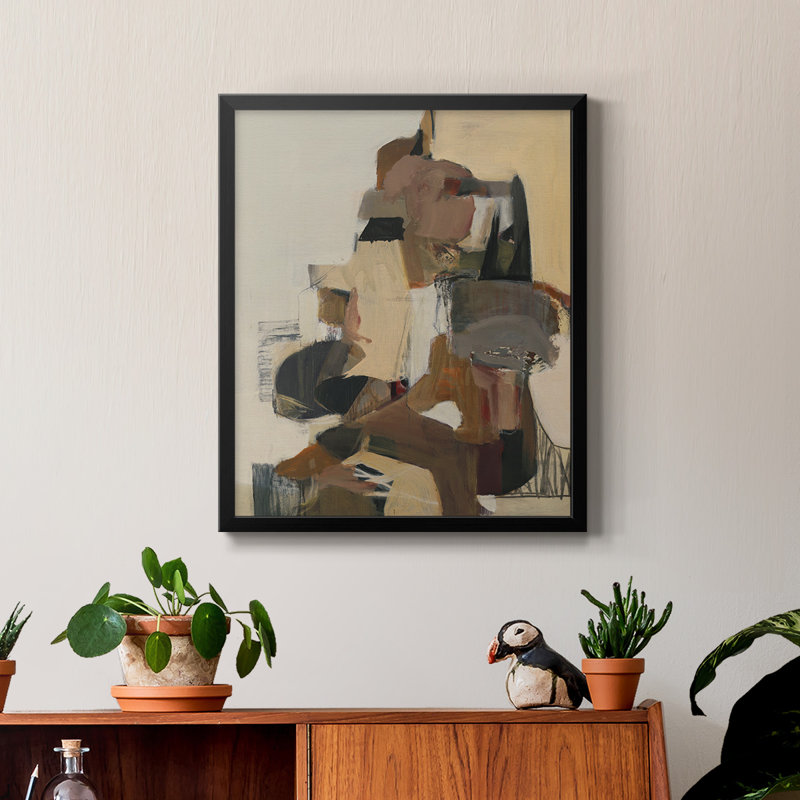 Toile encadrée de qualité supérieure Mesa Grande - prête à être accrochée, Noir