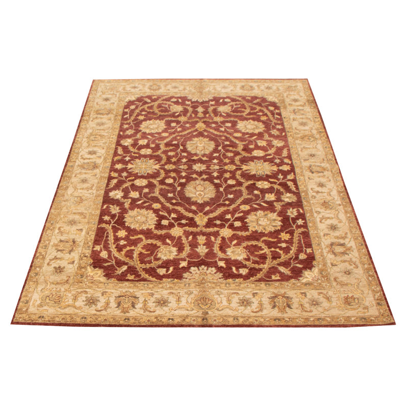 Tapis bourgogne torsadé Chobi 6 pi 0 po x 9 pi 0 po