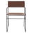 Rydon 18.5'' H Leather Upholstered Metal Armchair-1473357161