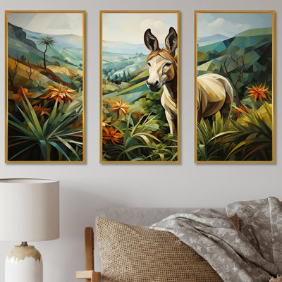 "Horizon d'âne campagne VI" - art mural âne