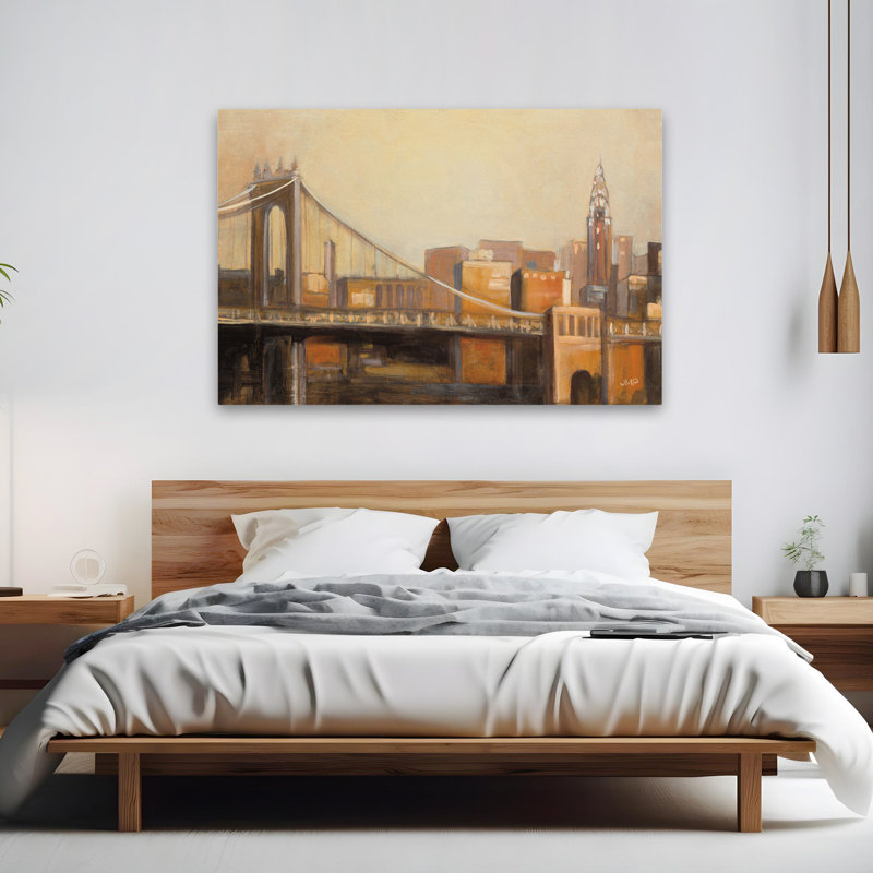 Contemporain et industriel NYC Dawn Crop, H 60 po x l 40 po