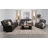 Mencos Upholstered Track Arm Motion Sofa Grey