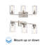Éclairage pour meuble-lavabo à 2 lumières DEL à intensité variable Eddystone-370764387-378894321-378894323