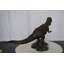 Statue de dinosaure Tyrannosaurus Rex en bronze - Taille: L 31 po x l 12 po x H 15 po.