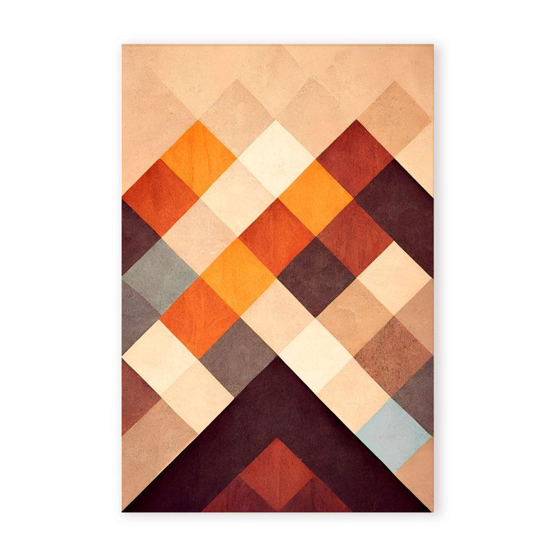 Abstract The Pyramid by - Picture Frame Graphic Art on Paper, 48" H x 32" W x 1.5" D, Wrapped Canvas, Does Not Apply