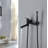 Wall-Mounted 2-Function Bathtub Faucet With Hand Shower And Rotatable Spout-112291755