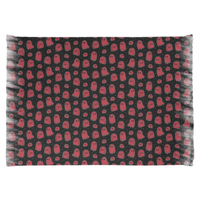 Noir/noir/rose Tapis décoratif