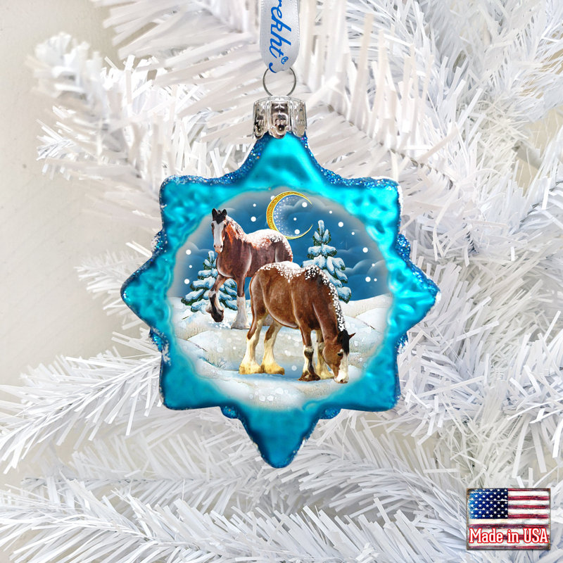 Keepsake 2'' Handmade Glass Holiday Shaped Ornament
