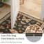 Floral Machine Washable Rug with Non-Slip Backing, Soft Thin Low Pile Non Shedding Floor Carpet, Indoor Foldable Printed Accent Mat for Living Room/Nursery/Bedroom-1863099946
