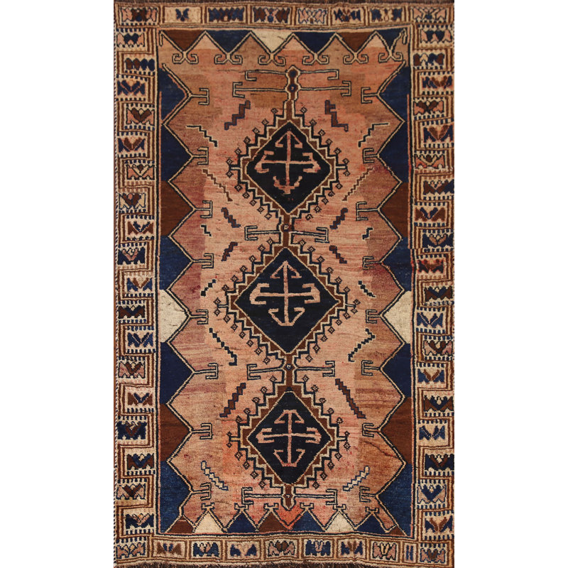 Vintage Wool Traditional Rug 4x8