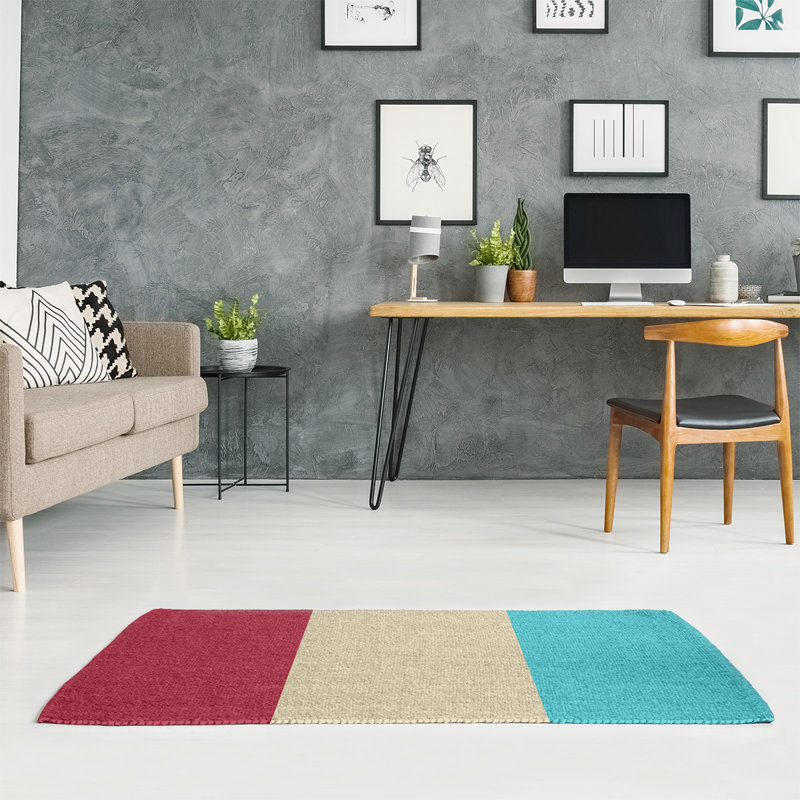Chenille Striped Indoor Rug, Rectangle 4' x 6'