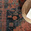 Miko Oriental Machine Made Power Loom Polypropylene Area Rug in Coral-1576195354
