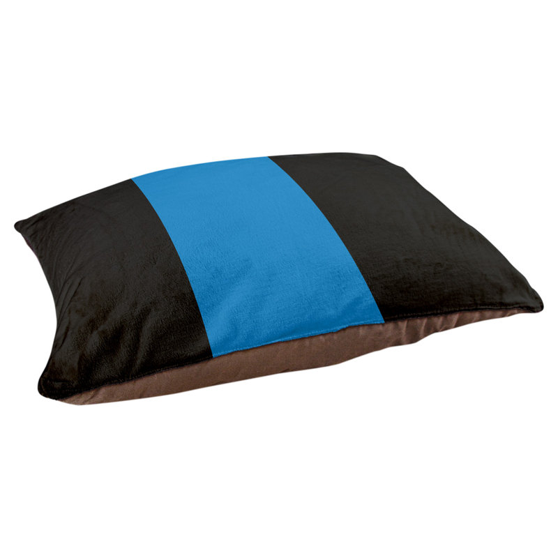 Coussin Designer, Grand (L 40 po x l 50 po), Noir / bleu / noir