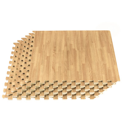 Forest Floor 3/8" Thick Foam Floor Tiles 100 Square Feet