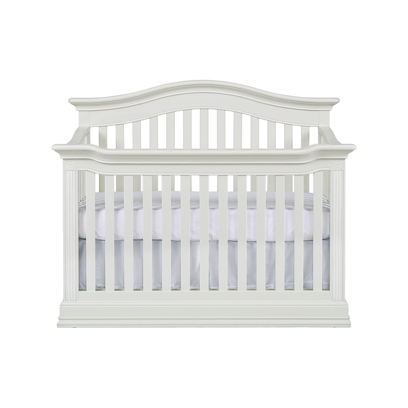 Lit de bébé convertible 4-en-1 Montana, Blanc émaillé