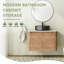 Meuble-lavabo flottant mural 30 po avec comptoir en quartz