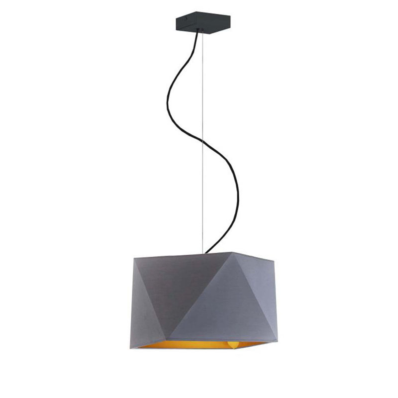Russel 1 - Light Unique/Statement Pendant, Grey, Matte Black